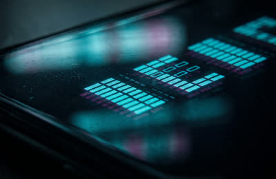 Web design — website wireframe layout in cyan light
